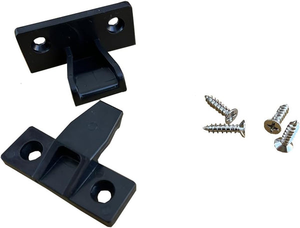 Push On Fitting Attach Pannels For Kitchen Cabinet False Drawer Front Replacement Bracket With Screws Clips (2 Sets) Hooks & Hangers