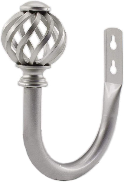 2 Pack Curtain Holdbacks U Shaped Wall Mounted Tieback Hooks Drapery Tiebacks Decorative Window Treatment Hardware For Home (Silver) Other Curtains &