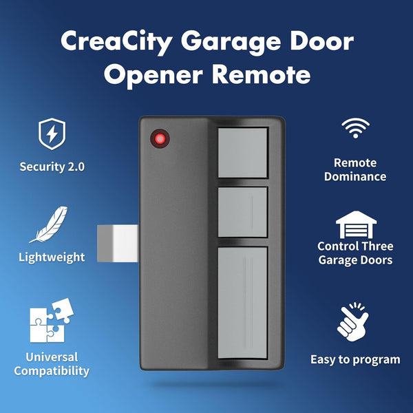2 For Chamberlain Liftmaster Craftsman Garage Door Opener Remote 373Lm 371Lm 973Lm 971Lm Universal Black Smart Garage Door Openers