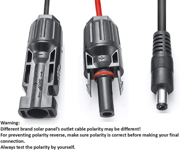 Mc4 Solar Connector To Dc Adapter Cable 16Awg 1.5M For Panels & Power Stations Solar Panels & Kits