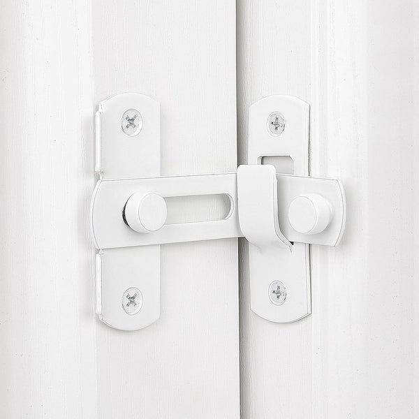4 Pack White 90 Degree Stainless Steel Sliding Door Latches Door Locks & Lock Mechanisms