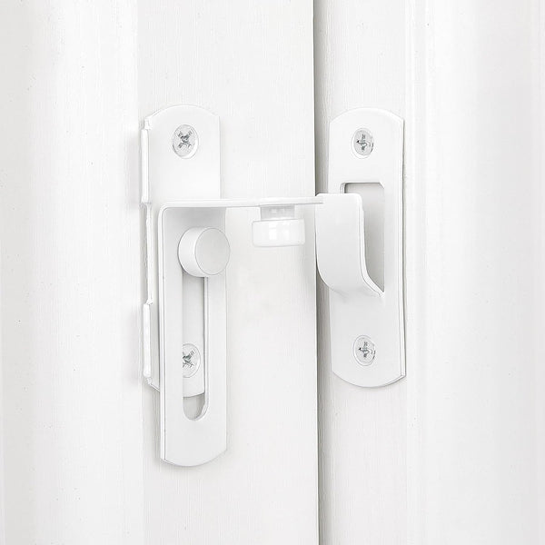 4 Pack White 90 Degree Stainless Steel Sliding Door Latches Door Locks & Lock Mechanisms