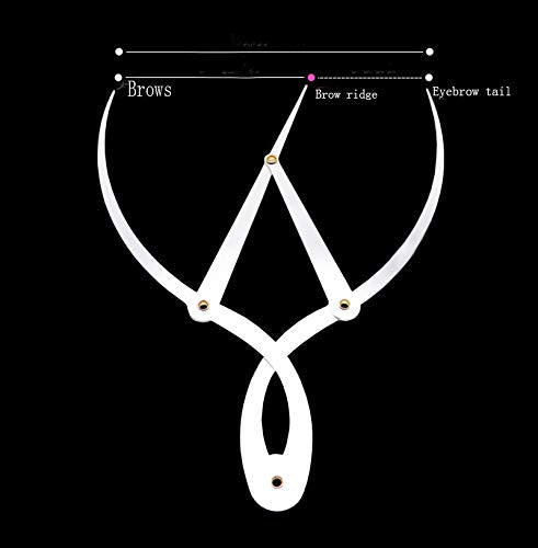 Golden Mean Calipers Ratio Stainless Steel Eyebrow Ruler 1:1.618 Measure Tool For Tattoo Makeup Eyebrow Liner & Definition
