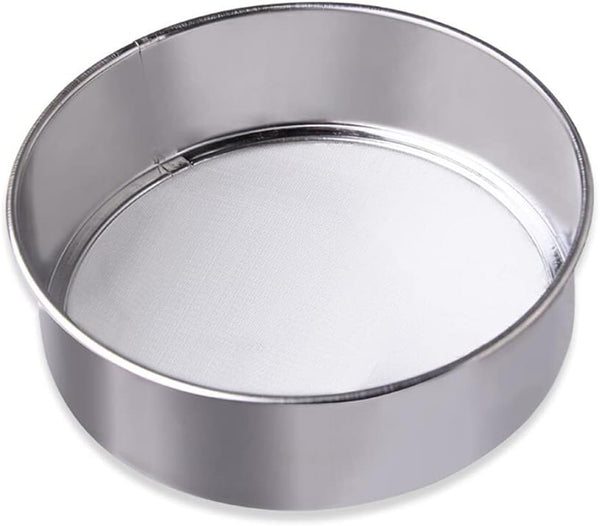 6 Inch Small Tamis 18/8 60 Mini Fine Mesh Flour Sieve Sifter Round Stainless Steel Colanders Strainers & Sifters