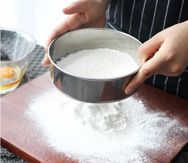 6 Inch Small Tamis 18/8 60 Mini Fine Mesh Flour Sieve Sifter Round Stainless Steel Colanders Strainers & Sifters