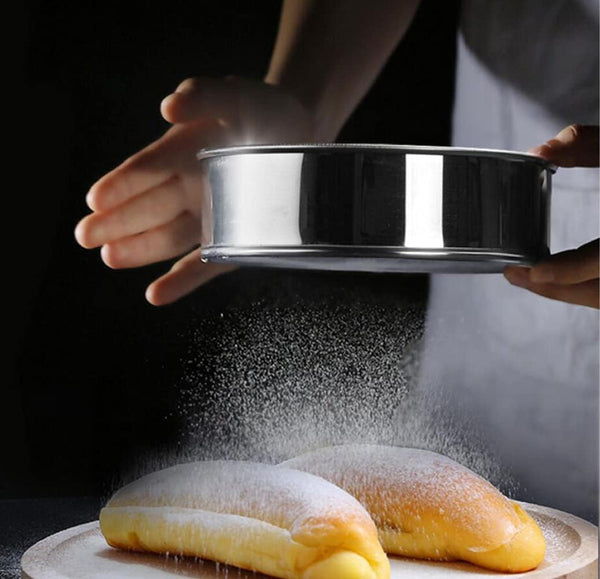 6 Inch Small Tamis 18/8 60 Mini Fine Mesh Flour Sieve Sifter Round Stainless Steel Colanders Strainers & Sifters