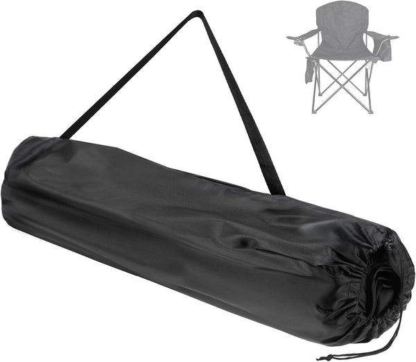 Camping Chair Replacement Bag For Coleman Portable Folding Carry With Shoulder Strap Protective Carrying Travel Outdoor Sports Black (Chair Is Not Inc