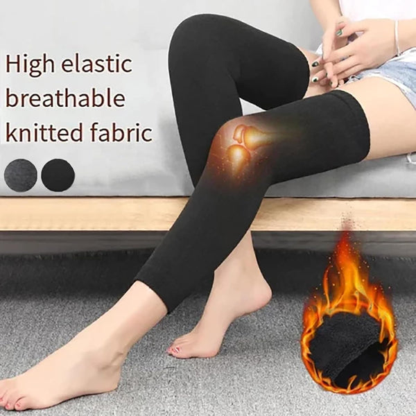 Cashmere Leg Warmer Winter Knitted Over Knee High Thermal Compression Sleeve Leg Warmers
