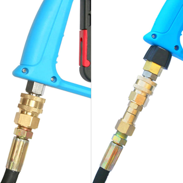 2 Pcs Pressure Washer Adapter 3/8 1/4 Inch Quick Connect Fittings Stainless Steel Easy To Use Garden Hose Converter Pressure Washer Accessories