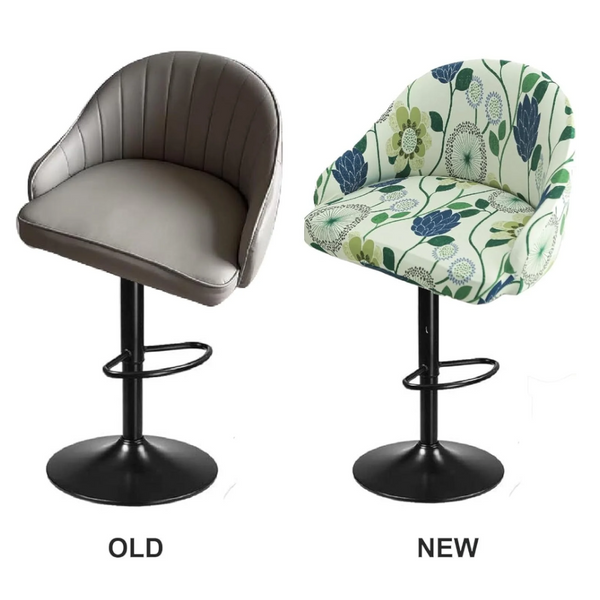 Bar Stool Covers With Back Stretch Slipcovers For Swivel Counter Armchair Kitchen Island Chairs Chair Covers