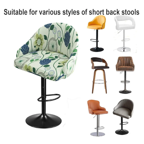 Bar Stool Covers With Back Stretch Slipcovers For Swivel Counter Armchair Kitchen Island Chairs Chair Covers