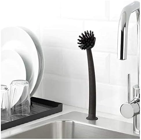 Dish Washing Brush Blackpolypropylene Plastic Polyester Synthetic Rubber(Length : 29Cm) Cleaning Brushes