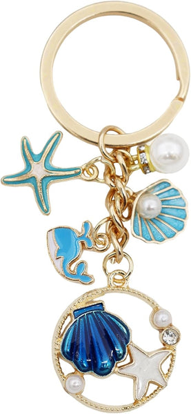 Ocean Keychain Adorable Sea Animal Charms Perfect For Beach Lovers Travel Enthusiast Ideal Backpacks Keyrings