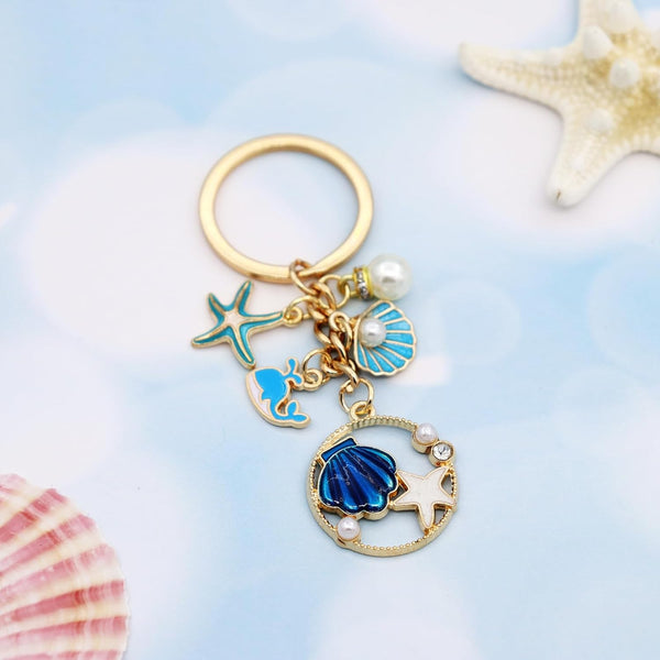 Ocean Keychain Adorable Sea Animal Charms Perfect For Beach Lovers Travel Enthusiast Ideal Backpacks Keyrings