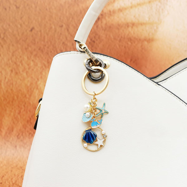Ocean Keychain Adorable Sea Animal Charms Perfect For Beach Lovers Travel Enthusiast Ideal Backpacks Keyrings