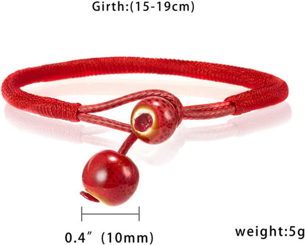 Men Women Lucky Ceramic Bead Red String Bracelet Hand Braided Bangle Durable And Useful Charms & Charm Bracelets