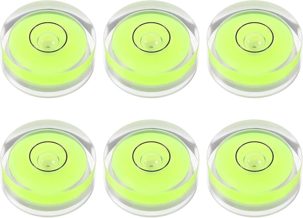 6Pcs Circular Bubble 0.98" X 0.39" For Workshop Camera Tripod Telescope Levels
