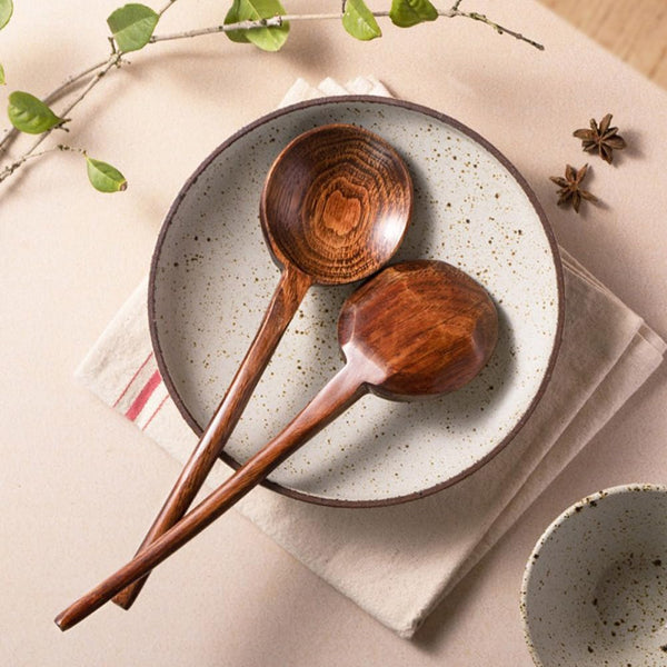 Wood Cooking Spoon 1Pc 10.8 Inches Long Handle Spoons For Mixingtasting Stirring Food Large Wooden Utensils And Crafts Cooking Utensils