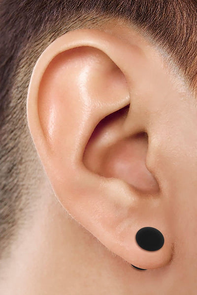 Kjm Fashion 6 X Black Silicone Double Flared Ear Stretcher Expander 6Pcs 12Mm Sn Wt Body Piercing Jewellery