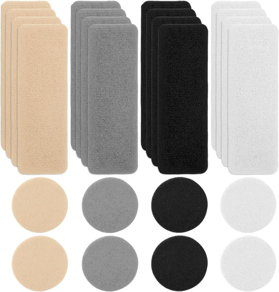 24Pcs Shoe Patches For Holes Rectangular Round Form Shoes In Colors Tennis Repair Self Adhesive Prevention Toe Heel Kit Sneakers Mesh Other Clothing &