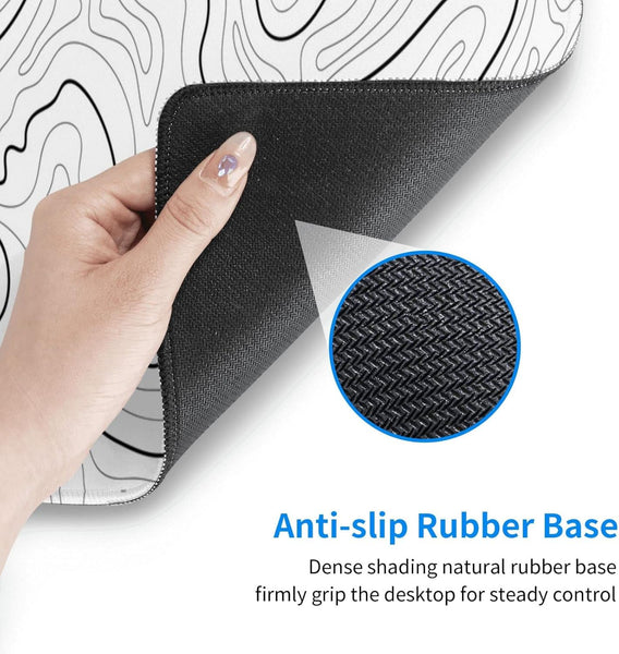 Abstract Topographic Map Large Gaming Mouse Pad 31.5" X 11.8" Mouse Pads & Wrist Rests