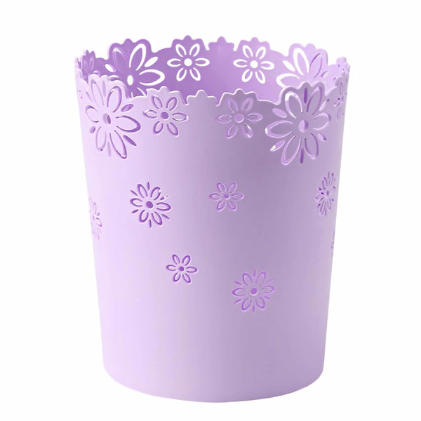 Mini Wastebasket Small Purple Trash Can Office Plastic Garbage For Bathroom Vanity Desktop Or Living Room (Purple Mini) Rubbish Bins