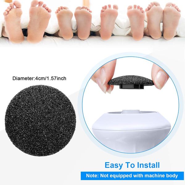 20 Electric Foot Grinder Replacement Pads Coarse Callus Remover Black Gray Electric Files & Tools