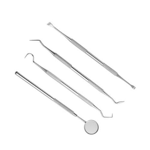 Dentist Stainless Steel Tartar Remover Set Of 4 Dental Instruments