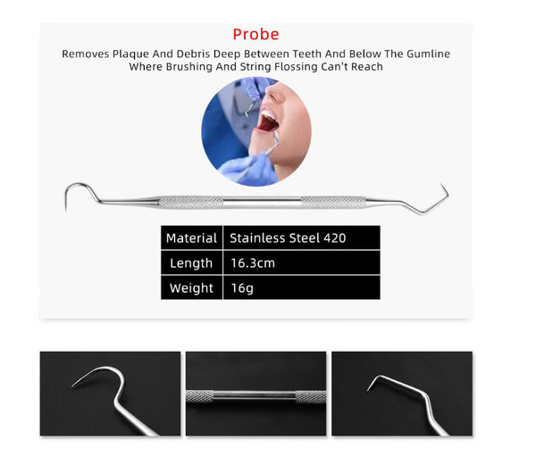 Dentist Stainless Steel Tartar Remover Set Of 4 Dental Instruments