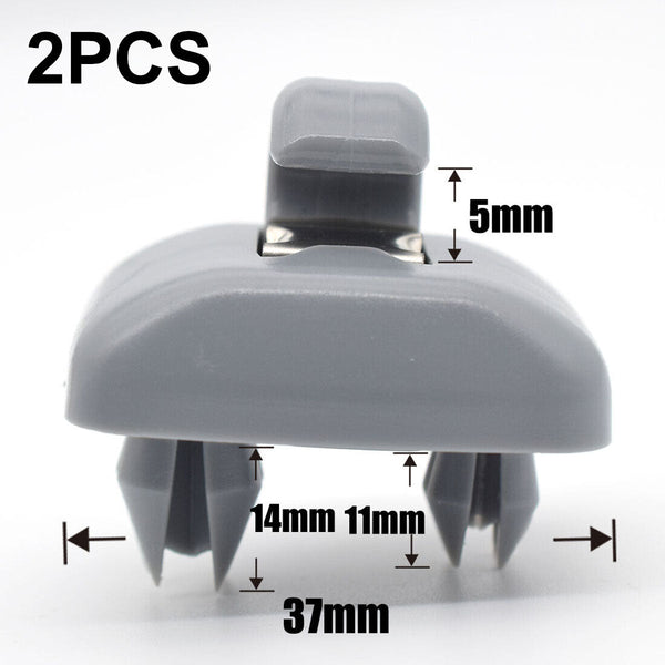 2X Sun Visor Clip Hook Mount Holder Compatible With Audi A1 A3 A4 A5 Q3 Q5 B6 B7 B8 Sun Visors
