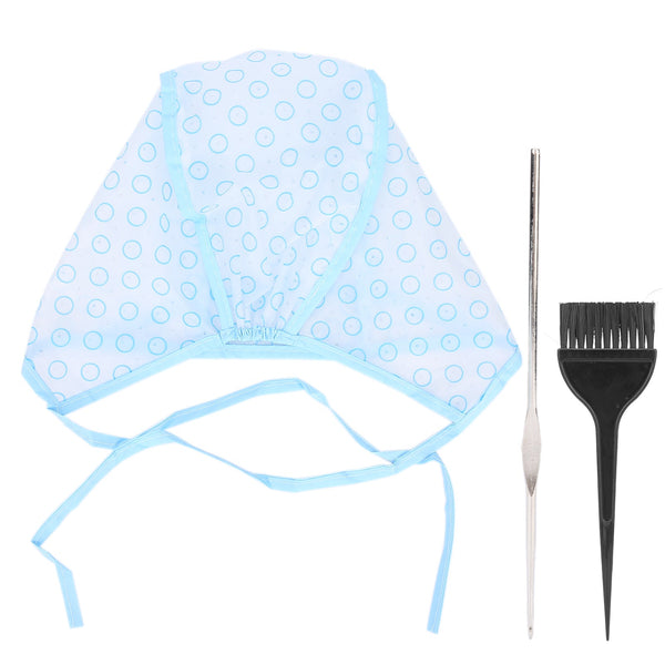 Hair Cap For Curls Reusable With Dyeing Brushes And Needle Hair Colouring