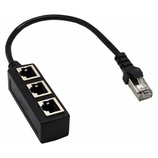 Rj45 Ethernet Splitter 1 To 3 Port Network Cable Adapter Ethernet Cables (Rj 45/8P8c)