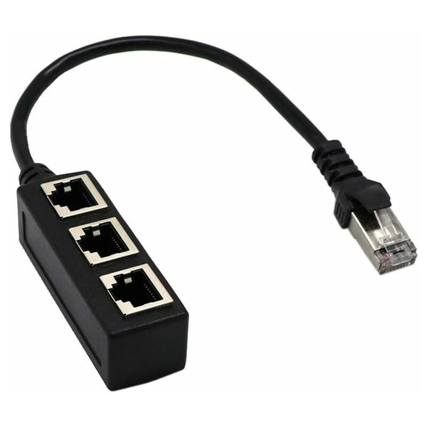 Rj45 Ethernet Splitter 1 To 3 Port Network Cable Adapter Ethernet Cables (Rj 45/8P8c)