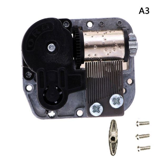 Mechanical Diy Music Box Sankyo Musical Movement + Screws Black A3:Merry Christmas Other Home Décor