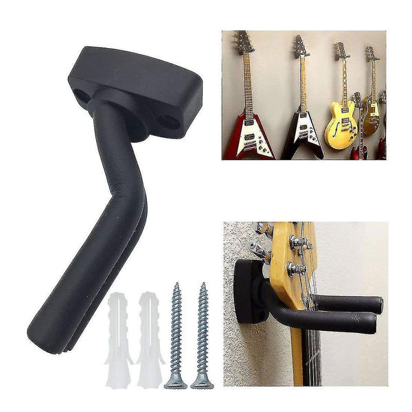 5 Pack Black Guitar Hanger Wall Mount With Screws For Guitars Guitar Accessories