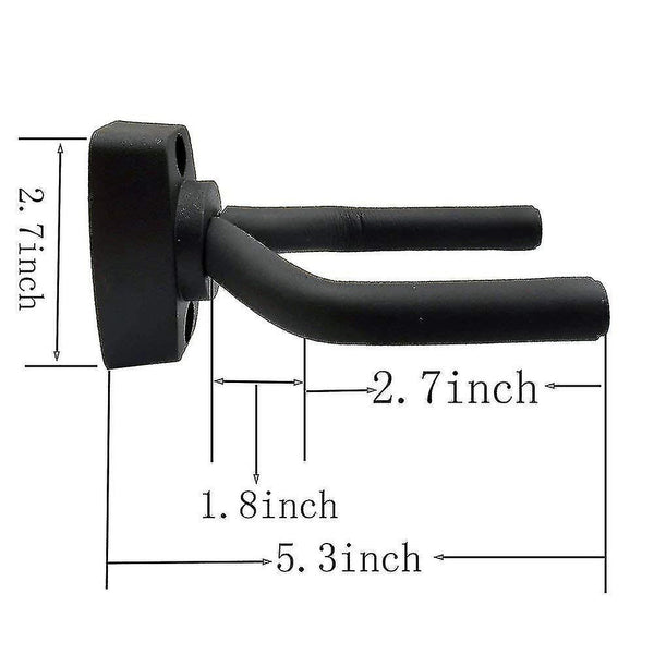 5 Pack Black Guitar Hanger Wall Mount With Screws For Guitars Guitar Accessories
