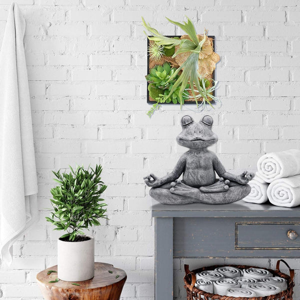 Meditating Frog Meditation Outdoor Decoration Garden Statue Resin Ornaments Courtyard Design Ornaments & Statues