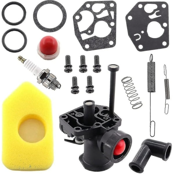 Briggs \U0026 Stratton Lawn Mower Carburetor Kit Compatible With Models 499809 498809A 494406 698369 691859 692211 795083 495770 Lawn Mower Parts