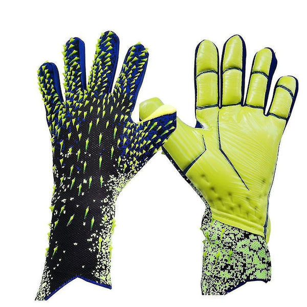 Football Goalkeeper Gloves For Kids Durable Green Size 6 Training Aids