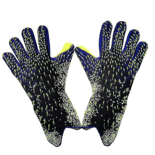 Football Goalkeeper Gloves For Kids Durable Green Size 6 Training Aids