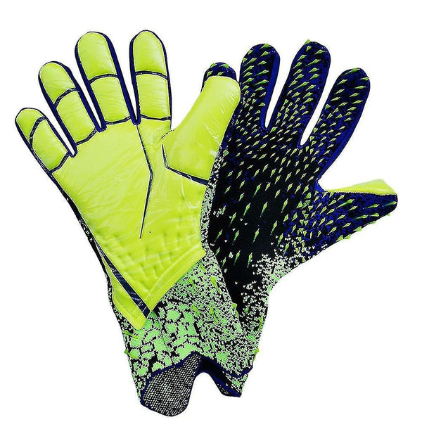 Football Goalkeeper Gloves For Kids Durable Green Size 6 Training Aids