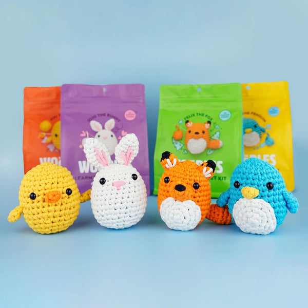 Woobles Crochet Set For Beginners In Simple Pea Yarn As Seen On Shark Tank Penguin Knitting Looms