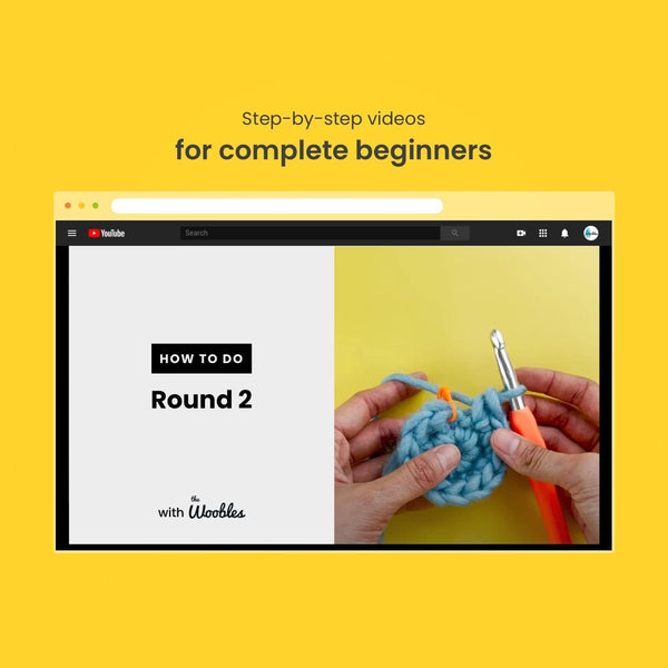 Woobles Crochet Set For Beginners In Simple Pea Yarn As Seen On Shark Tank Penguin Knitting Looms