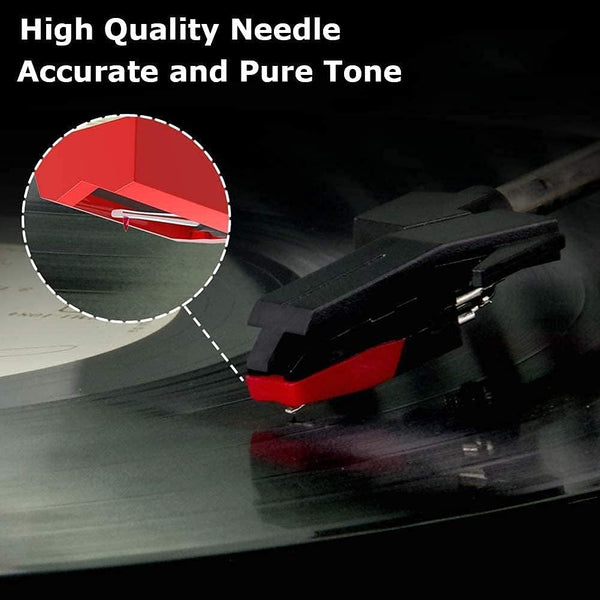 Turntable Needle 5Pcs Universal Needles Replacement For Gramophone Compatible With Ion Jenson Crosley Victrola Sylvania Turntables