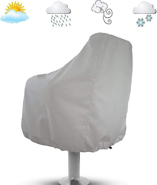 Outdoor Waterproof Chair Covers 2 Pack For Pontoon Boat Bench Protector Oxford Fabric Compatible With Pedestal Captain Slipcovers