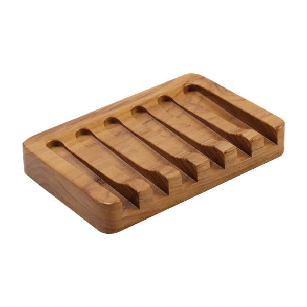Soap Dish 2Pcs Holder In Natural Teak Container For Shower Bathroom Kitchen Bathtub Razor Sponges_Max Soap Dishes & Dispensers