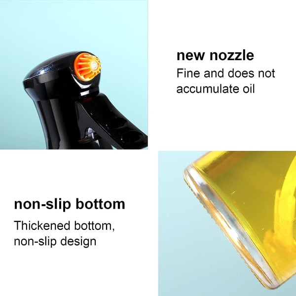 200Ml Olive Oil Cooking Spray Bottle For Air Fryer Salad Bbq Oil & Vinegar Dispensers