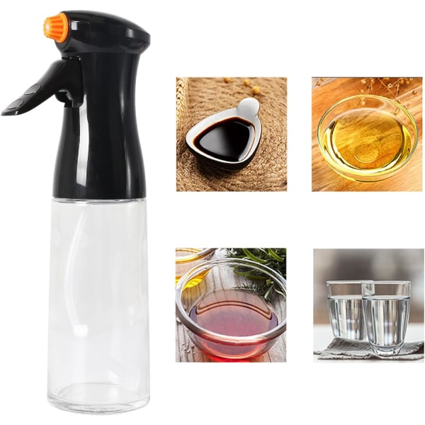 200Ml Olive Oil Cooking Spray Bottle For Air Fryer Salad Bbq Oil & Vinegar Dispensers