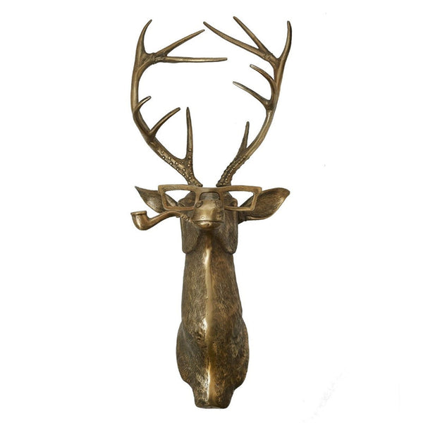Frankie Stag Animal Resin Hanging Ornament Wall Art Gift Ornaments & Statues
