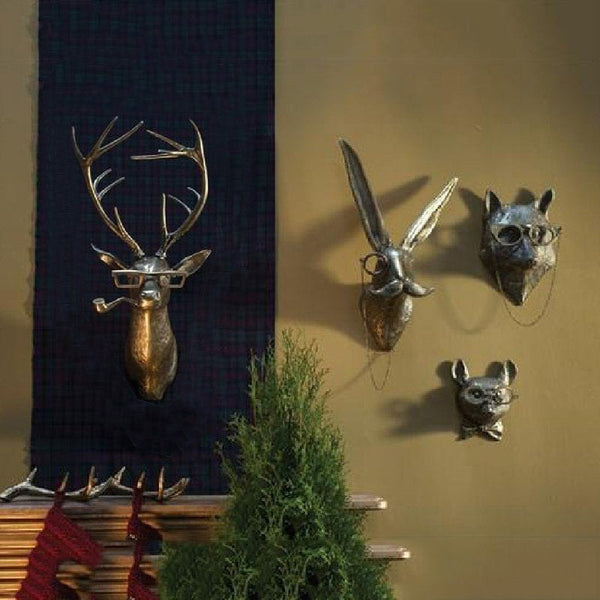 Frankie Stag Animal Resin Hanging Ornament Wall Art Gift Ornaments & Statues